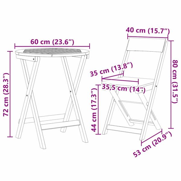 Комплект за хранене в градината 3 pcs Натурален маслен