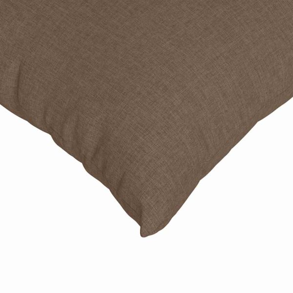 Диван възглавници 2 pcs Кафяво 45 x 45 cm текстил