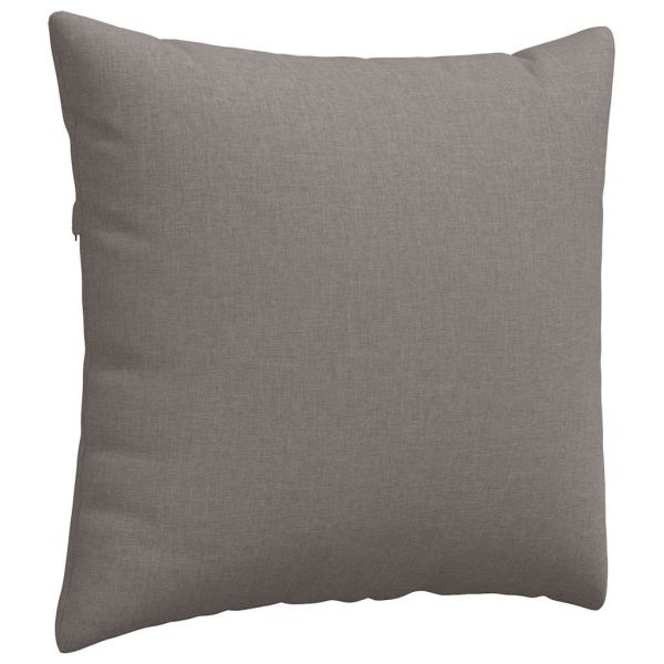 Диван възглавници 2 pcs Таупе 45 x 45 cm текстил