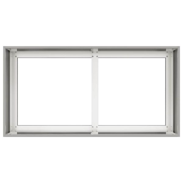 Кашпа, 80x40x40 см, неръждаема стомана