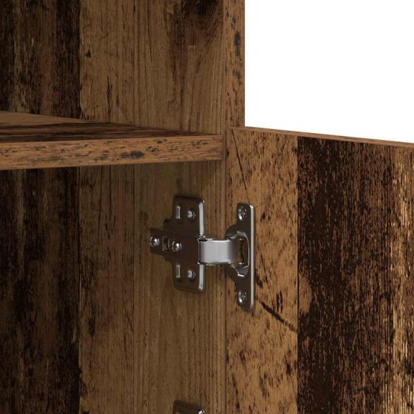 LED конзолна маса Старо дърво 41 x 37 x 67 см