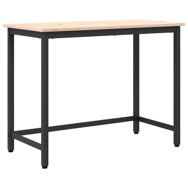 Маса Естествен 100 x 50 x 77 см Инженерна дървесина и стомана