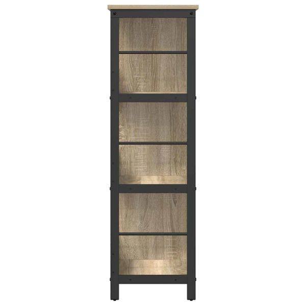 Рафт за книги Сонома дъб 102 x 32 x 104,5 см Инженерно дърво