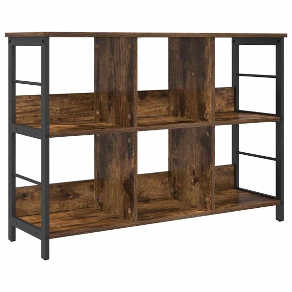 Рафт за книги Димян дъб 102 x 32 x 72,5 см Инженерно дърво