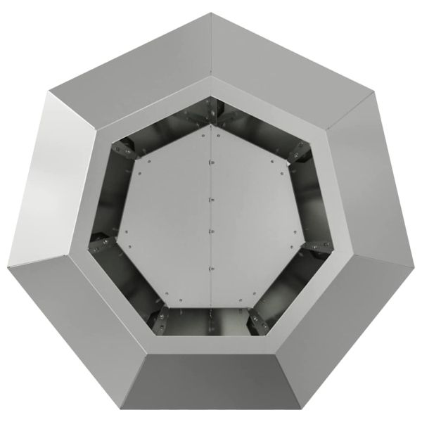 Кашпа 2 pcs Сребрист 50 x 50 x 40 cm Галванизирана стомана