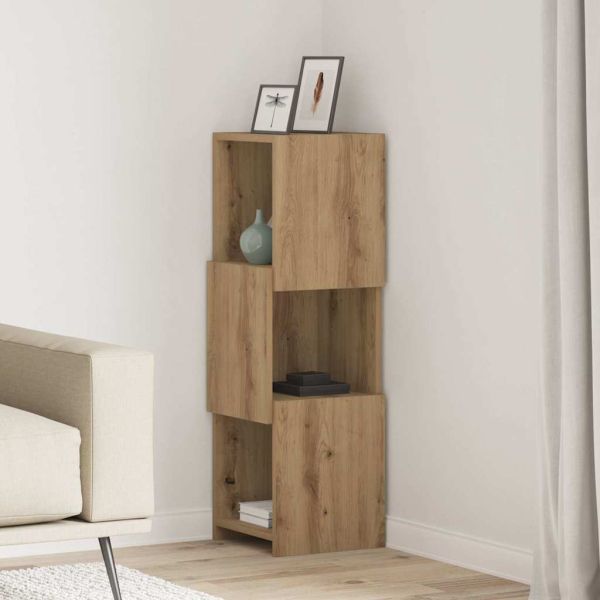 Ъглов шкаф 30,5x30x95см Инженерна дървесина Дъб