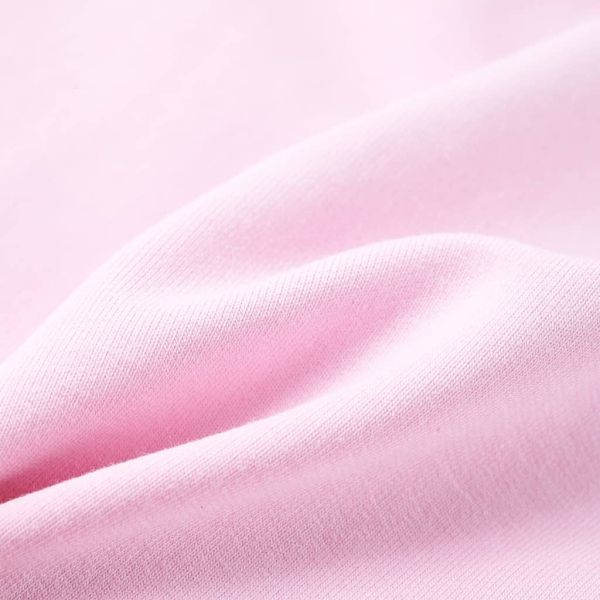 Детски суитшърт с качулка, светлорозово, 128