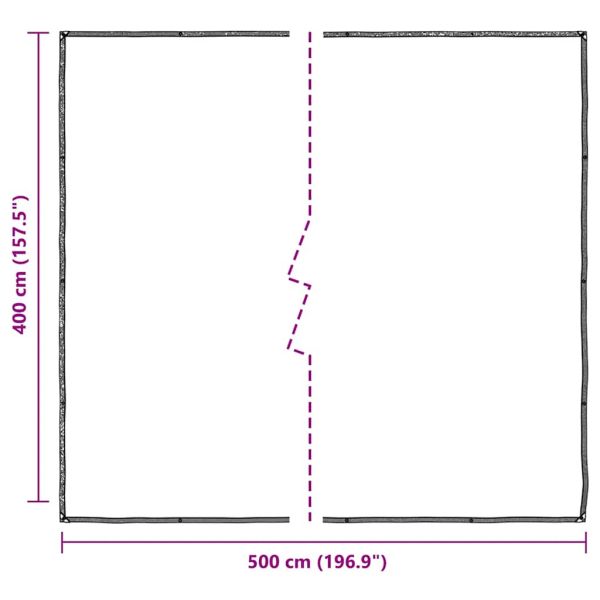 Прозрачен брезент с капси 4x5 m Полиетилен