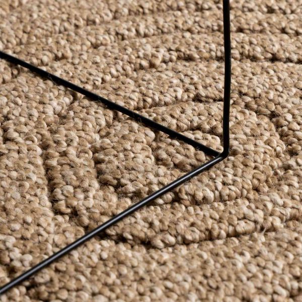 Килими за помещение Муаре AGIRA Естествен Ø 160 СМ Полиестер