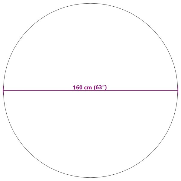 Килими за помещение Муаре AGIRA Естествен Ø 160 СМ Полиестер