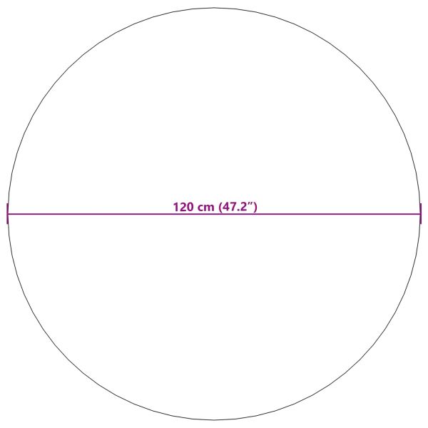 Килими за помещение Кръгла PALMERAS Крем Ø 120 СМ Полиестер