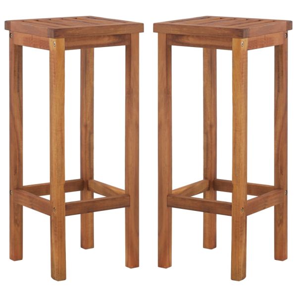 Градински бар комплект от 9 части, акация масив