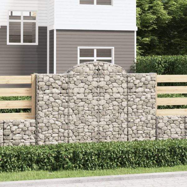 Габионни кошници арка 5 бр 200x50x140/160 см поцинковано желязо