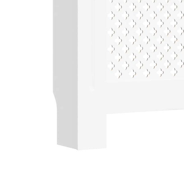 МДФ параван за радиатор, бял, 78 см