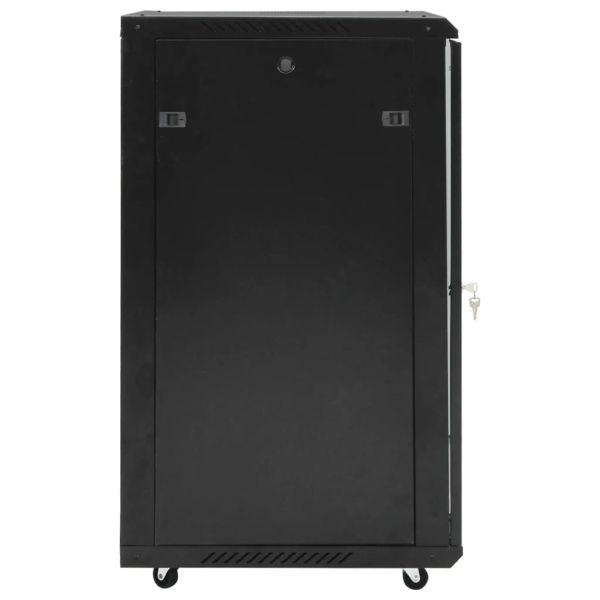 18U сървърен шкаф, 19", IP20, черен, 60x60x100 см