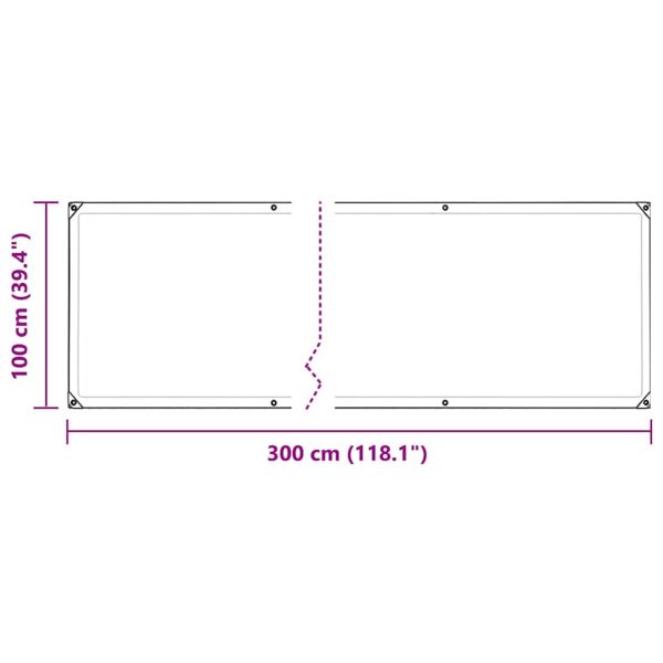 Покривало за растения с капси 1x3 m PVC