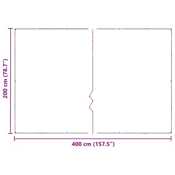 Покривало за растения с капси 2x4 m PVC