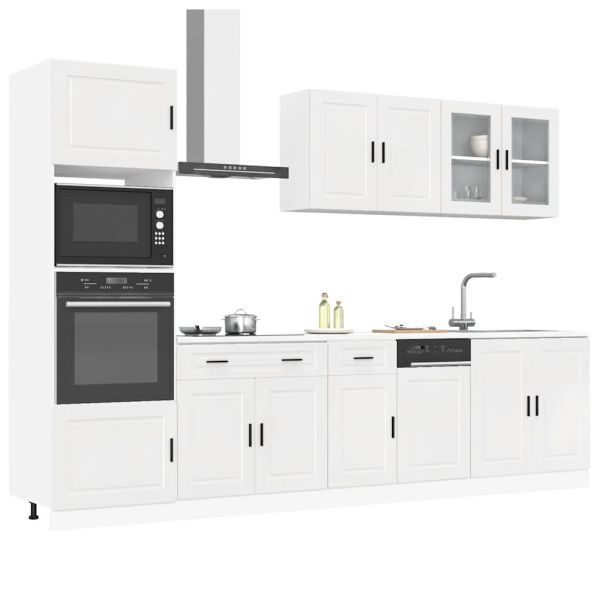 Комплект кухненски шкафове от 7 части Kalmar, инженерно дърво