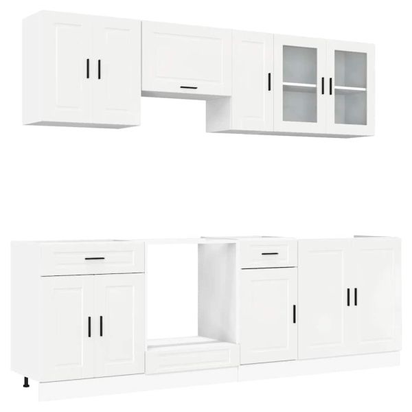 Комплект кухненски шкафове от 8 части Kalmar, инженерно дърво