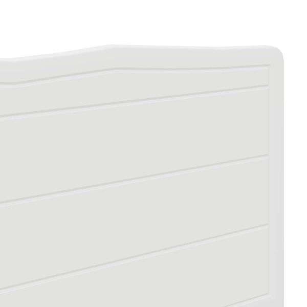 Облегалка за глава Гланц бяло 140 cm Инженерно дърво