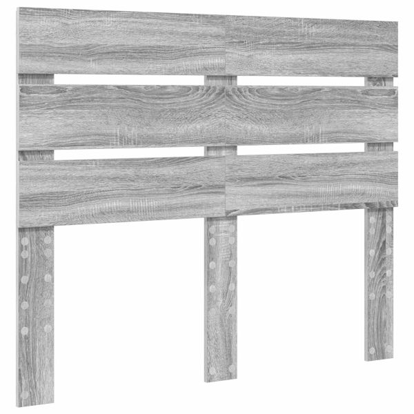 Облегалка за глава Сив Сонома 135 cm Инженерно дърво