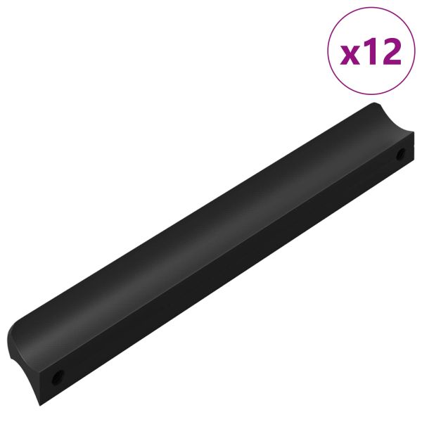 Дръжка 12 pcs Черно 106 x 7,4 x 15,5 мм Алуминий