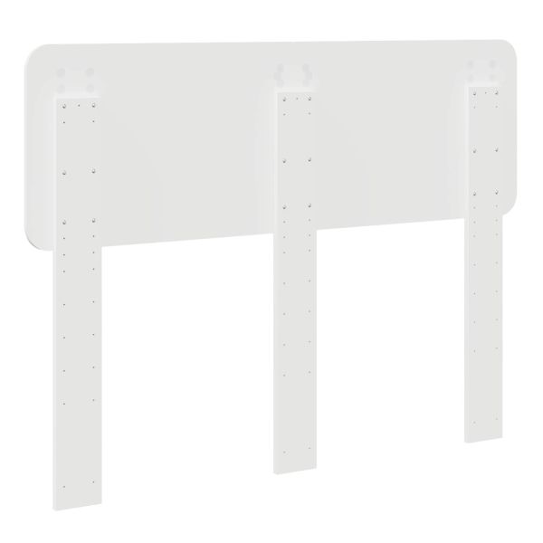 Облегалка за глава Бяло 120 cm Инженерно дърво