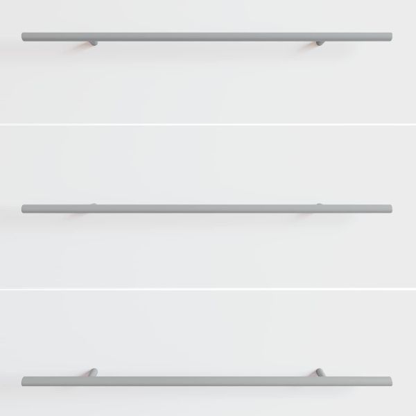 Дръжка 2 pcs Сребрист 500 mm Стомана