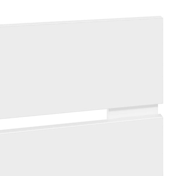 Облегалка за глава Бяло 200 cm Инженерно дърво