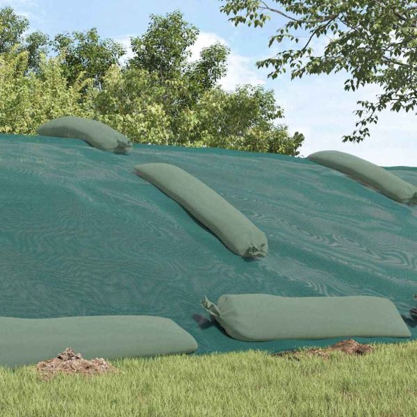 Покривало за силоз Зелен 12 x 5 м HDPE