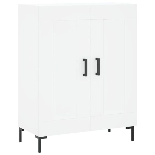Висок шкаф, бял, 69,5x34x180 см, инженерно дърво