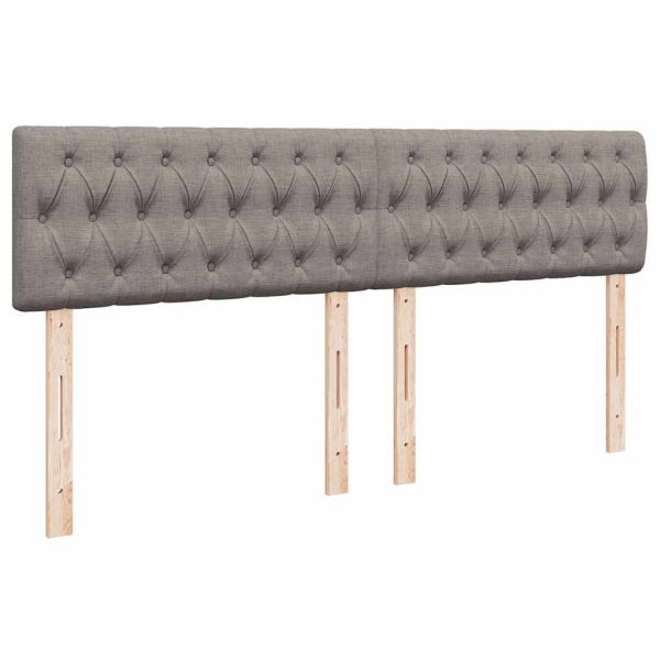 Боксспринг легло с матрак, таупе, 180x200 см, плат