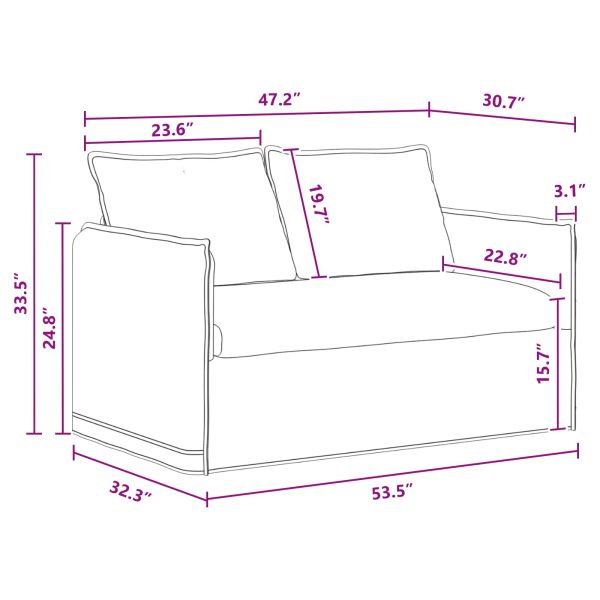 Комплект дивани 2 pcs Тъмносиво 136 x 82 x 85 см Текстил
