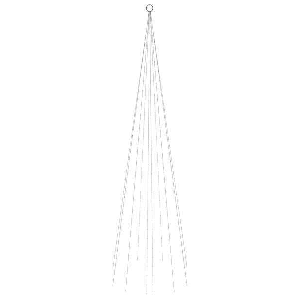 Коледна елха на флагщок, синьо, 310 LED, 300 см