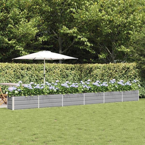 Кашпа Светлосиво 480 x 50 x 45 см Галванизирана стомана