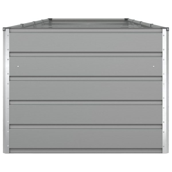 Кашпа Светлосиво 195 x 100 x 45 см Галванизирана стомана