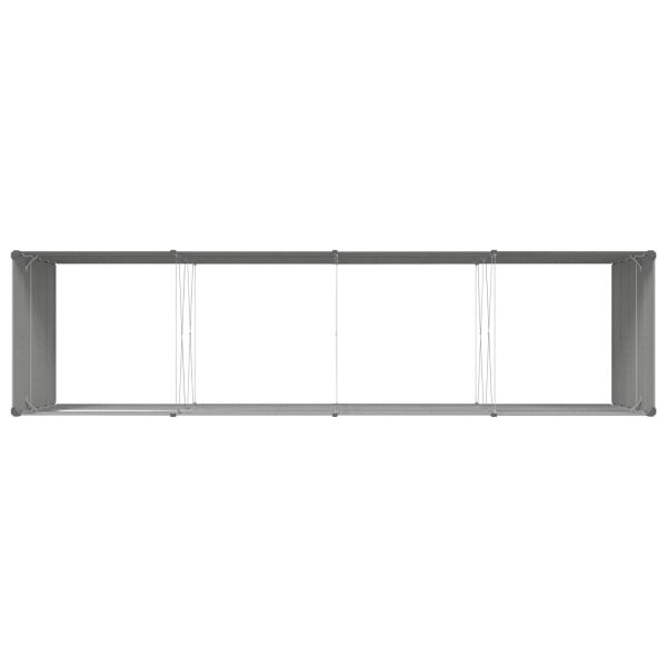 Кашпа Светлосиво 195 x 100 x 45 см Галванизирана стомана