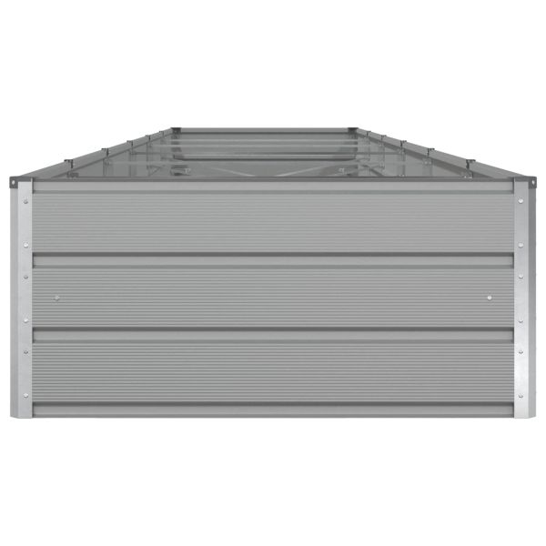 Кашпа Светлосиво 195 x 100 x 45 см Галванизирана стомана