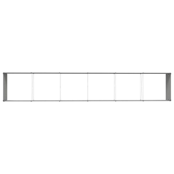 Кашпа Светлосиво 195 x 100 x 45 см Галванизирана стомана