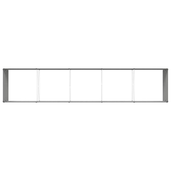 Кашпа Антрацит 195 x 100 x 45 см Галванизирана стомана