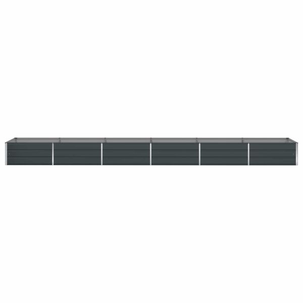 Кашпа Антрацит 195 x 100 x 45 см Галванизирана стомана