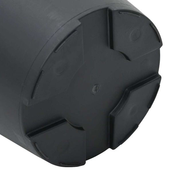 Кръгла саксия за цветя 24 pcs Черно Ø 17 x 14 см Пластмаса