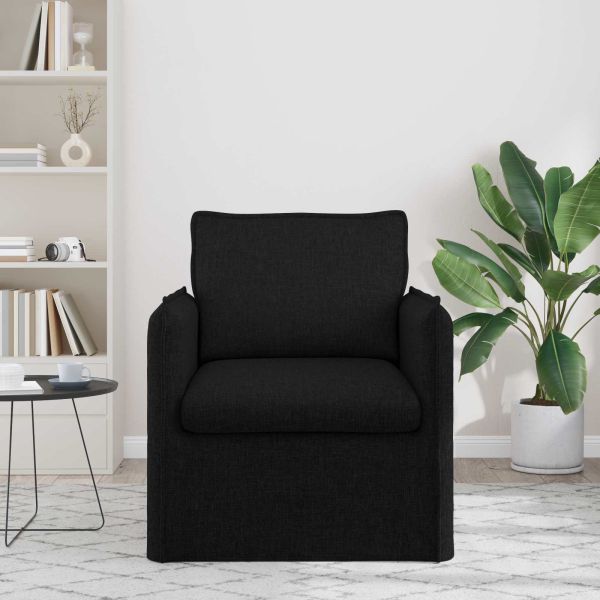 Диван Черно 195 x 82 x 85 см текстил