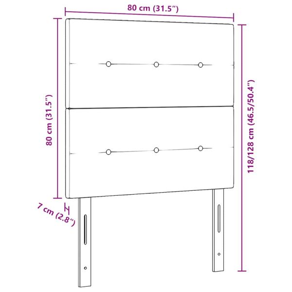 LED глава с LED ленти Зелен 80 cm Кадифе