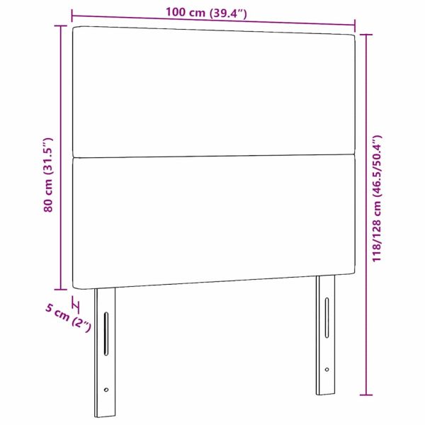 Облегалка за глава Крем 100 cm Кордюрова тъкан