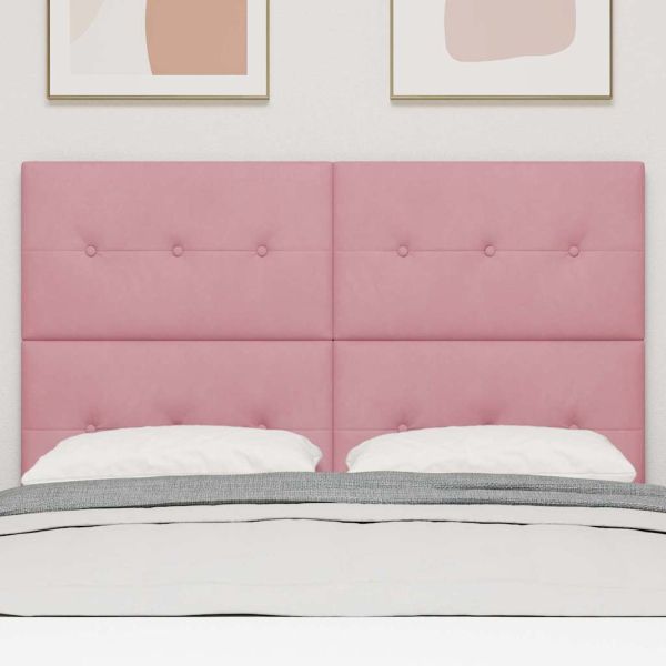 Облегалка за глава Розово 144 см Кадифе