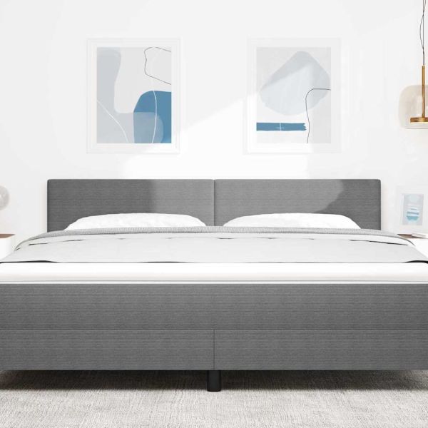 LED глава с LED ленти Светлосиво 180 cm Кордюрова тъкан