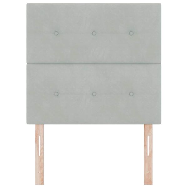 LED глава с LED ленти Светлосиво 100 cm Кадифе