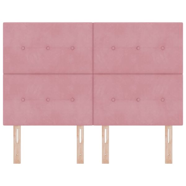 LED глава с LED ленти Розово 144 см Кадифе