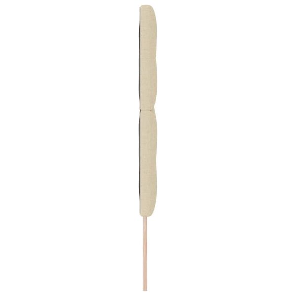 LED глава с LED ленти с таблото Крем 160 cm текстил